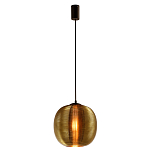 Подвесной светильник со стеклянным рельефным плафоном золото Perforated Glass 25 варинант исполнения - 2 | Loft Concept в Орле