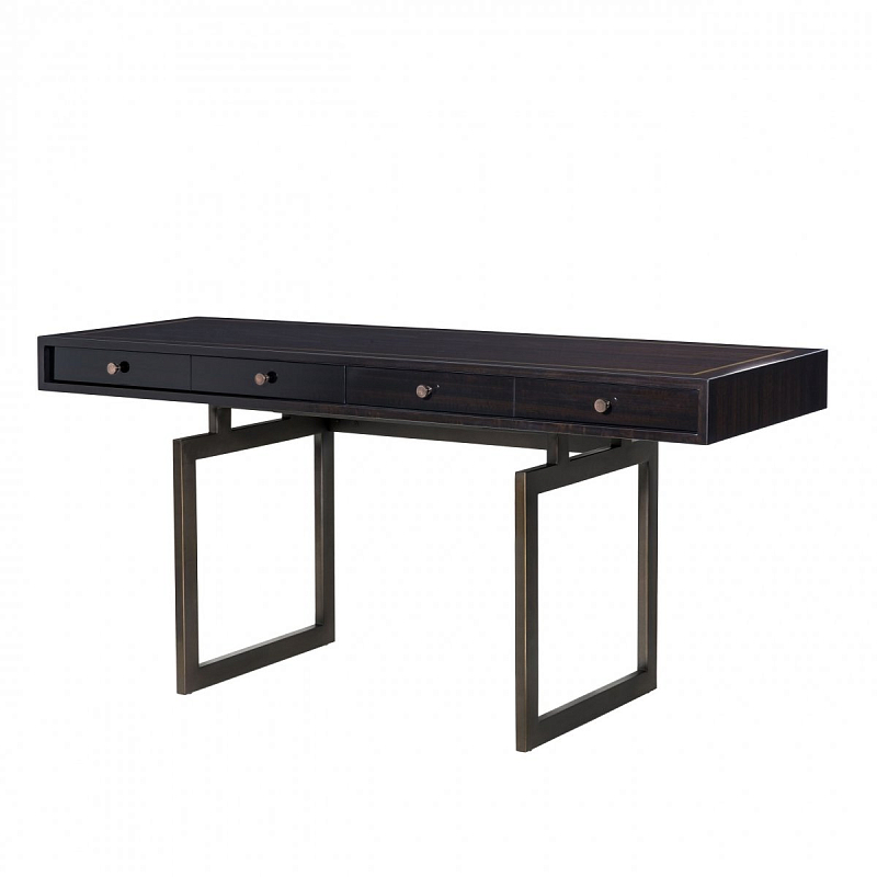 Рабочий стол Eichholtz Desk Executive Темная бронза Черный Коричневый Рабочий стол Eichholtz Desk Executive Темная бронза Черный Коричневый в Орле | Loft Concept