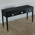 Дизайнерский Письменный стол Elsa Dreams Black с тремя ящиками варинант исполнения - 3 | Loft Concept в Орле