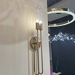 Бра с вытянутым рифленым стеклянным плафоном цилиндрической формы Trumpet tube варинант исполнения - 8 | Loft Concept в Орле