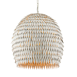 Подвесной светильник белый металлический в форме купола White Natural Lines варинант исполнения - 1 | Loft Concept в Орле