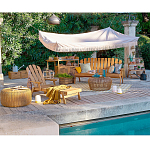 Садовая скамья из массива акации Ruth Wooden Bench варинант исполнения - 5 | Loft Concept в Орле