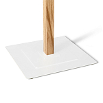 Вешалка с квадратным основанием и 4-мя белыми металлическими крючками Industrial Metal Rust варинант исполнения - 3 | Loft Concept в Орле