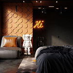 Гипсовая 3D панель с принтографией PM-105 варинант исполнения - 1 | Loft Concept в Орле