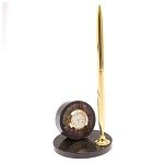 Часы настольные с ручкой из натурального камня Stone Clock варинант исполнения - 13 | Loft Concept в Орле