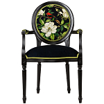 Стул с подлокотниками из бука с изображением птиц и цветов Blooming Birds варинант исполнения - 1 | Loft Concept в Орле