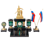 Настольный письменный набор из малахита и долерита Leader Organizer варинант исполнения - 1 | Loft Concept в Орле