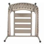 Стул серо-бежевый с декоративным плетением на спинке и подлокотниках Chair Weave варинант исполнения - 7 | Loft Concept в Орле