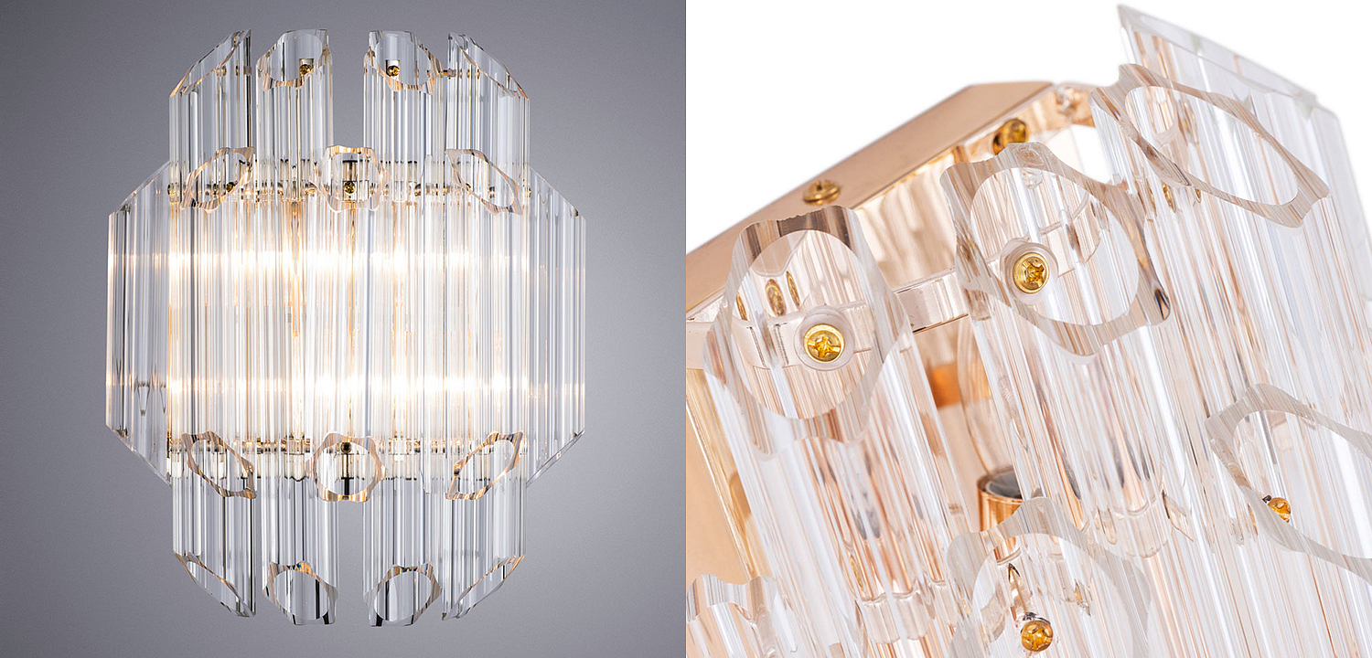 Бра Hexagon Tube Light Crystal wall lamp Бра Hexagon Tube Light Crystal wall lamp - Loft-Concept в Орле