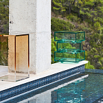 Стол журнальный в форме кубов Acrylic Furniture Lumina Mint Breeze варинант исполнения - 7 | Loft Concept в Орле