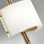 Бра с изогнутым плафоном на бронзовом основании с вертикальным декором из металлических трубок Sohne варинант исполнения - 8 | Loft Concept в Орле