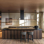 Кухонный гарнитур из массива дерева и камня HI-LINE 6 FRAME DOOR Dada Engenereed Kitchen варинант исполнения - 1 | Loft Concept в Орле