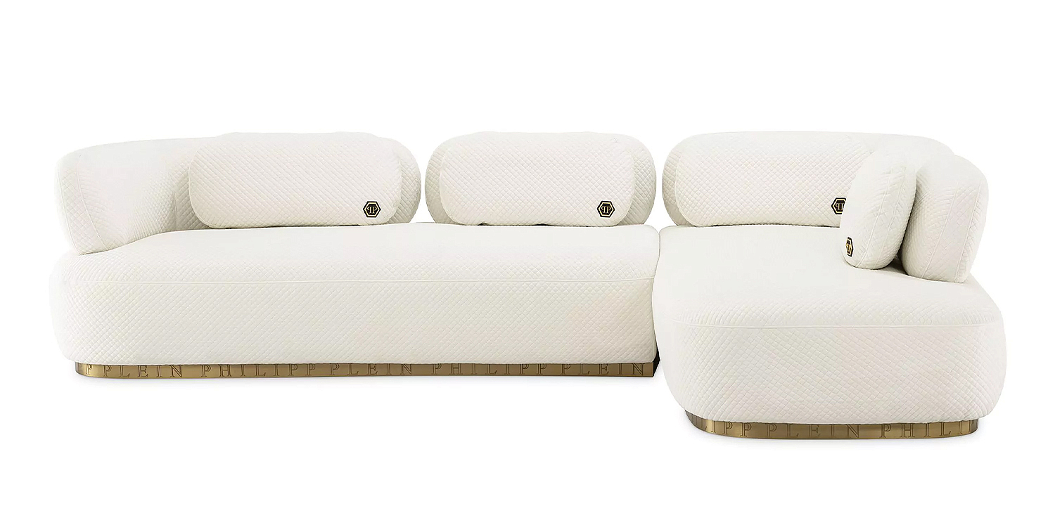 Диван Philipp Plein Sofa Signature Lounge Белый Диван Philipp Plein Sofa Signature Lounge Белый - Loft-Concept в Орле