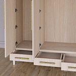 Большой Шкаф Primo Светлый дуб с 3 дверьми и 3 выдвижными ящиками варинант исполнения - 4 | Loft Concept в Орле