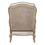 Кресло со спинкой из ротанга Ellie Rattan Armchair beige print flax варинант исполнения - 2 | Loft Concept в Орле