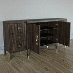 Большой Комод-буфет Elsa Dreams Walnut с ящиками варинант исполнения - 5 | Loft Concept в Орле