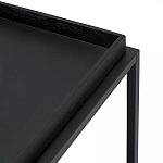 Тумба чёрная на колёсах Cabinet on Wheels варинант исполнения - 4 | Loft Concept в Орле