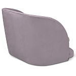 Барный стул со спинкой на 4-х деревянных ножках Сиреневый Велюр Ava Charm варинант исполнения - 3 | Loft Concept в Орле