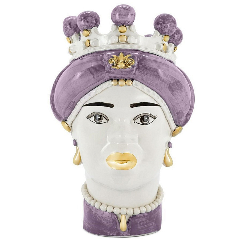 Ваза Vase Moro Lady Medium New Violet Белый Фиолетовый Ваза Vase Moro Lady Medium New Violet Белый Фиолетовый в Орле | Loft Concept