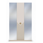 Шкаф трёхдверный с 2-мя зеркальными дверками Satin Furniture варинант исполнения - 3 | Loft Concept в Орле