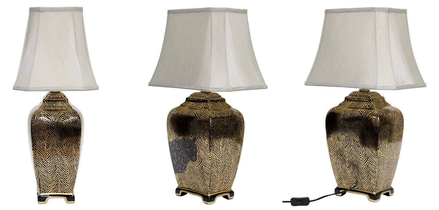 Настольная лампа Leopard Table lamp black and gold Настольная лампа Leopard Table lamp black and gold - Loft-Concept в Орле