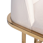 Стул обеденный велюровый кремовый с золотым каркасом Nobility варинант исполнения - 1 | Loft Concept в Орле