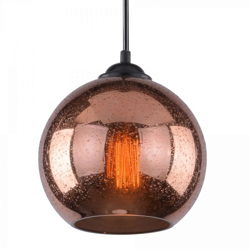 Подвесной светильник Drops Sphere Glass Pendant Lamp copper Темная медь Подвесной светильник Drops Sphere Glass Pendant Lamp copper Темная медь в Орле | Loft Concept