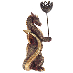 Подсвечник в виде дракона Dragon Candlestick Red Gold Blue Green варинант исполнения - 1 | Loft Concept в Орле