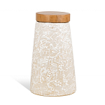 Керамический столик с деревянной столешницей "Пешка" варинант исполнения - 6 | Loft Concept в Орле