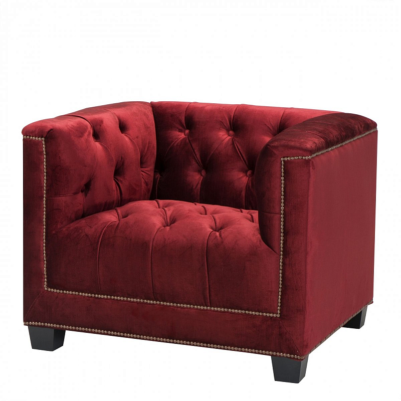 Кресло Eichholtz Chair Paolo Red Красный Черный Кресло Eichholtz Chair Paolo Red Красный Черный в Орле | Loft Concept