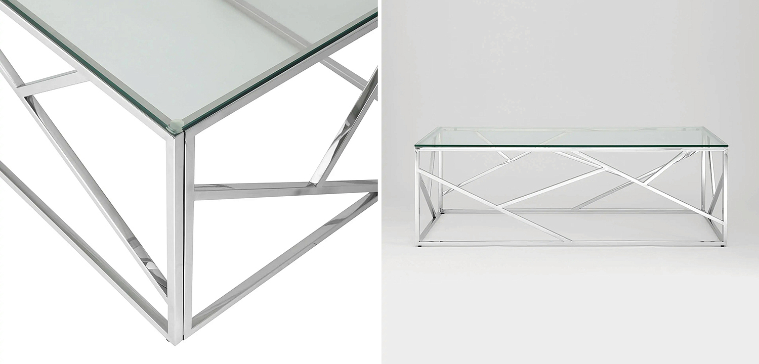 Столик кофейный Geometry Serene Phoenix Silver Столик кофейный Geometry Serene Phoenix Silver - Loft-Concept в Орле