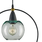 Подвесной светильник с прозрачным плафоном в тонком металлическом кругу Hanging Cascade Balls варинант исполнения - 1 | Loft Concept в Орле