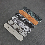 Бра с каменным основанием и 3-мя плафоном из стекла Shaw Marble Lighting варинант исполнения - 1 | Loft Concept в Орле