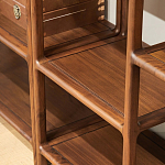 Стеллаж деревянный с полками для хранения Moon Walnut Furniture варинант исполнения - 3 | Loft Concept в Орле