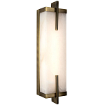 Бра со стеклянным плафоном имитация мрамора Tommaso Rectangular Bronze Marble Wall Lamp варинант исполнения - 1 | Loft Concept в Орле