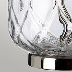 Настольная лампа с цилиндрическим абажуром и прозрачным стеклянным основанием Quintiesse варинант исполнения - 5 | Loft Concept в Орле