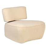 Кресло бежевое без подлокотников с обивкой из ткани букле Space of Freedom варинант исполнения - 1 | Loft Concept в Орле