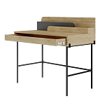 Стол письменный с выдвижным ящиком цвета древесины LEILA WORKING TABLE OAK ANTHRACITE варинант исполнения - 1 | Loft Concept в Орле