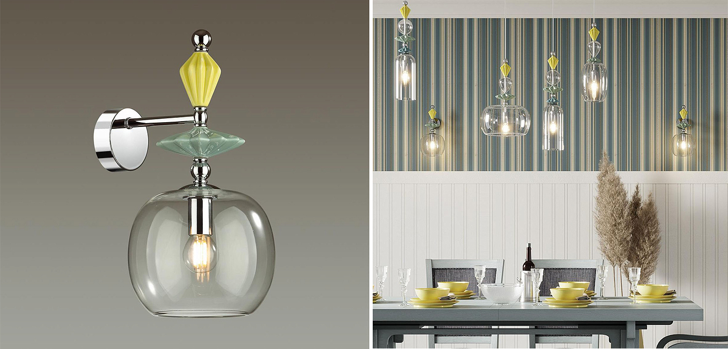 Бра Iris Glas wall lamp A chrome Бра Iris Glas wall lamp A chrome - Loft-Concept в Орле