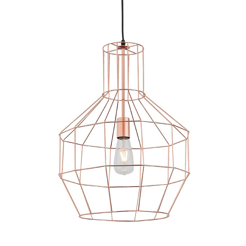 Подвесной светильник Loft Wire Cage Copper Медь в Орле | Loft Concept 