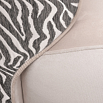 Кресло без подлокотников бежевое с принтом Macrocosm варинант исполнения - 2 | Loft Concept в Орле