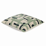 Подушка декоративная зеленого цвета с геометрическим рисунком Divine Abstractions варинант исполнения - 1 | Loft Concept в Орле