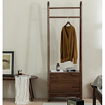 Вешалка деревянная с 2- мя ящиками Moon Walnut Furniture варинант исполнения - 1 | Loft Concept в Орле