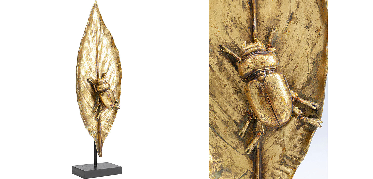 Статуэтка Golden Beetle on a leaf - Loft-Concept в Орле