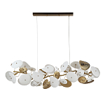 Люстра с белыми и золотистыми цветами G9 Dahlia Flowers Lamp варинант исполнения - 3 | Loft Concept в Орле