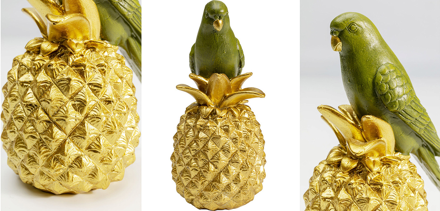 Статуэтка Green Parrot on a Pineapple Статуэтка Green Parrot on a Pineapple - Loft-Concept в Орле