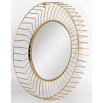 Зеркало круглое настенное в металлической оправе Modern Mirror Space варинант исполнения - 2 | Loft Concept в Орле