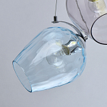 Люстра каскадная с 9-ю разноцветными стеклянными плафонами Kaleido варинант исполнения - 5 | Loft Concept в Орле