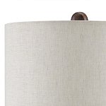 Настольная лампа из мрамора с тканевым абажуром Seductress варинант исполнения - 2 | Loft Concept в Орле