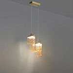 Подвесной светильник волнистой формы из фактурного стекла Wave варинант исполнения - 4 | Loft Concept в Орле